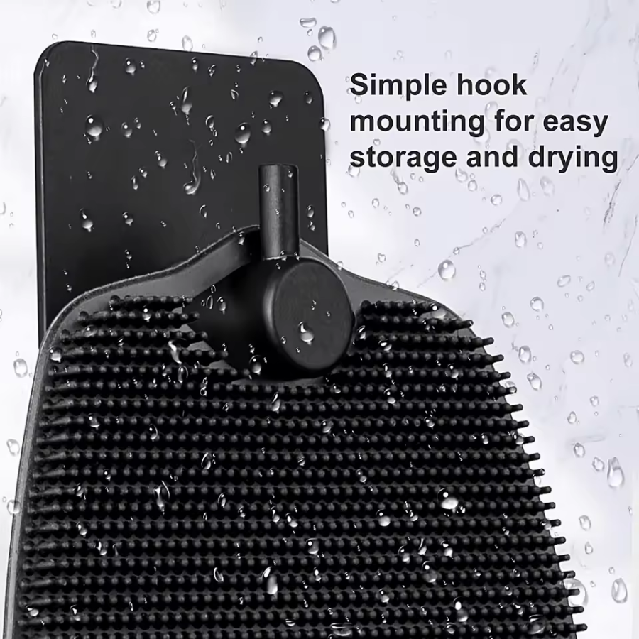 Silicone Body Exfoliating Brush – Antibacterial Shower Scrubber, Gentle Massage Cleanser for Men & Women